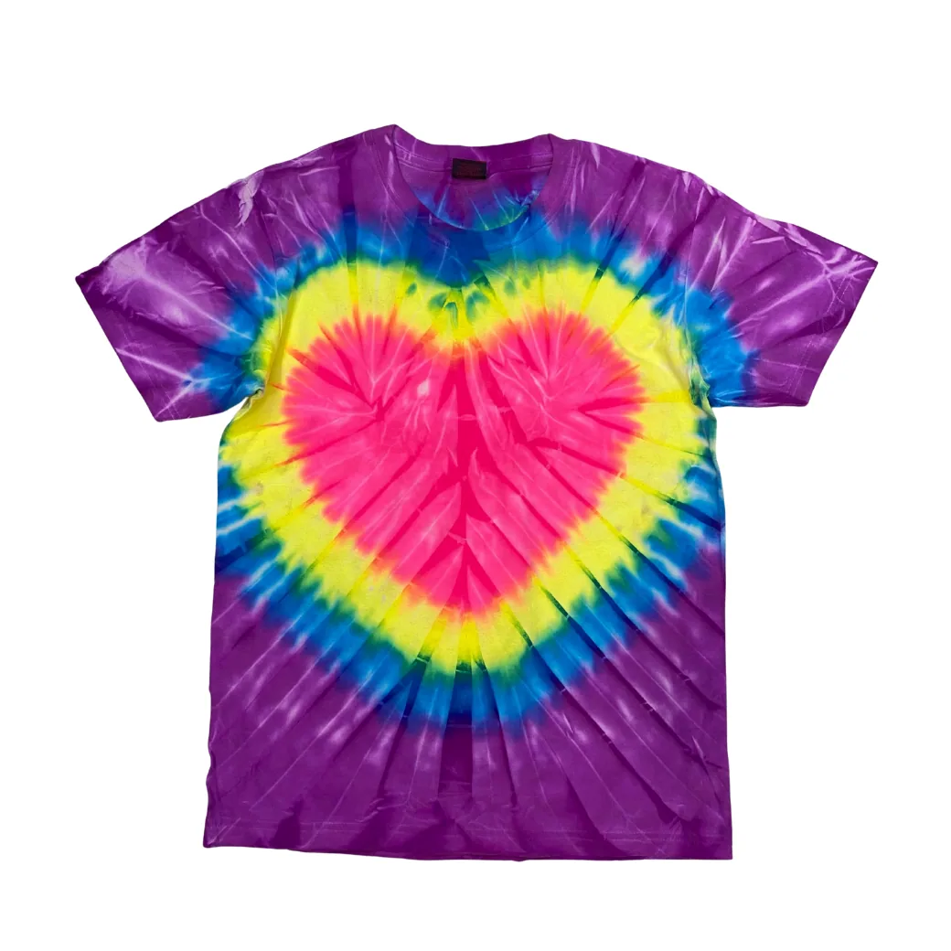 เสื้อมัดย้อมหัวใจ สะท้อนแสง แบบที่ 1