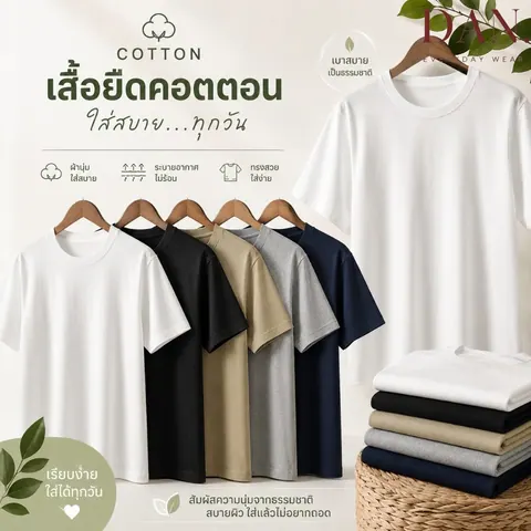 เสื้อยืด ตัวเปล่า แบบที่ 27