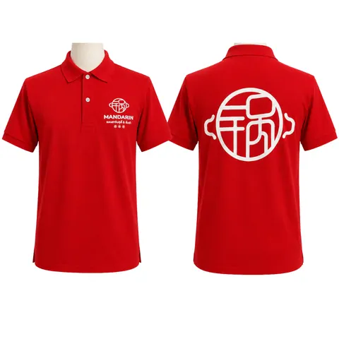 เสื้อลาย แมนดารินสุกี้ แบบที่ 3