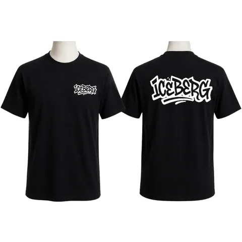 เสื้อลาย ICEBERG สีดำ