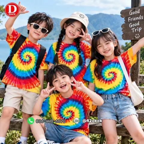 เสื้อยืดมัดย้อม