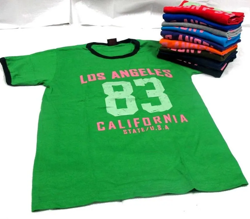 เสื้อคอมกลม ลาย shirt los angeles 83 california แบบที่ 1