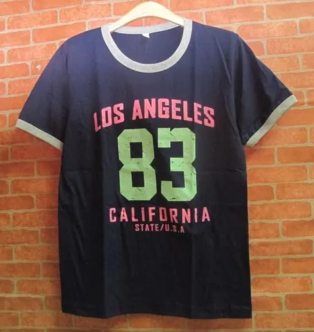 เสื้อคอมกลม ลาย shirt los angeles 83 california แบบที่ 7