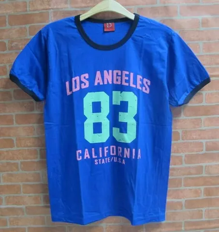 เสื้อคอมกลม ลาย shirt los angeles 83 california แบบที่ 6