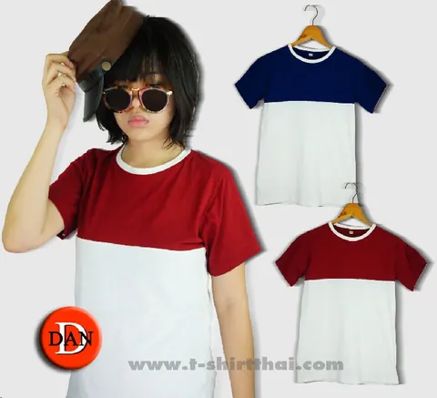 เสื้อผ้า คอกลม เรียบๆ ใส่สะบาย ใส่เที่ยว เด็กวัยรุ่นชอบจ้า
