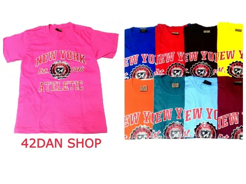 สินค้าพร้อมส่ง เสื้อยืดพิมพ์ลาย คอกลม ไซส์ S รอบอก 32″ ผ้าCotton100% เนื้อนุ่ม ไม่บาง แบบที่ 2