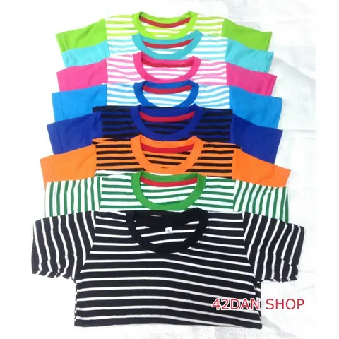 **สินค้าพร้อมส่ง** เสื้อยืด แขนสั้น ราคาส่ง 40 บาท Size เด็ก ฟรีไซส์ รอบอก 26 นิ้ว ยาว 17 นิ้ว