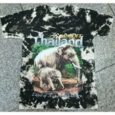 เสื้อมัดกัดพิมพ์ลายช้าง (Dying Clothes) แบบที่ 3