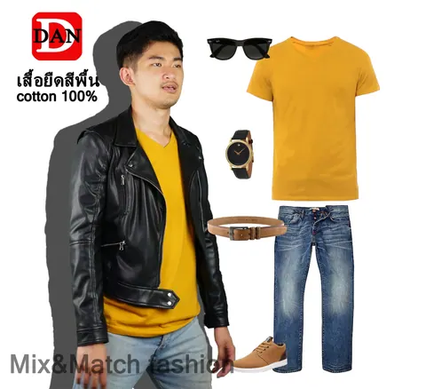 เสื้อผ้า เสื้อคอตตอน และ TC แบบที่ 6
