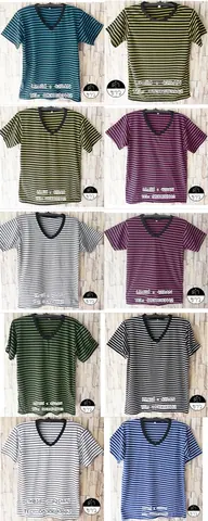 เสื้อ ลาย ขวาง ที่ กำลัง ฮิต สวยๆ คอกลม ถูกที่สุด ขายราคาไม่แพง t-Shirt striped lines