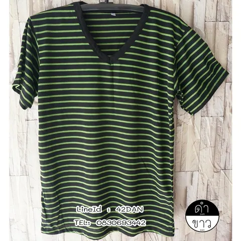 เสื้อ ลาย ขวาง ที่ กำลัง ฮิต สวยๆ คอกลม ถูกที่สุด ขายราคาไม่แพง t-Shirt striped lines แบบที่ 7