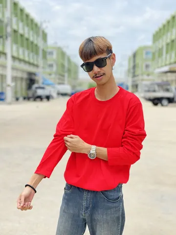 แหล่งขายปลีกส่งเสื้อสีพื้น เสื้อตัวเปล่าราคาถูก แหล่งผลิต เสื้อสีแดง สีเหลือง สีชมพู แบบที่ 7