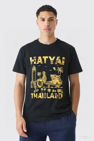 เสื้อลาย หาดใหญ่ เวสป้าทอง แบบที่ 2
