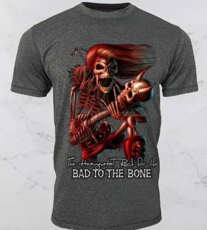 เสื้อลาย Bad to the Bone