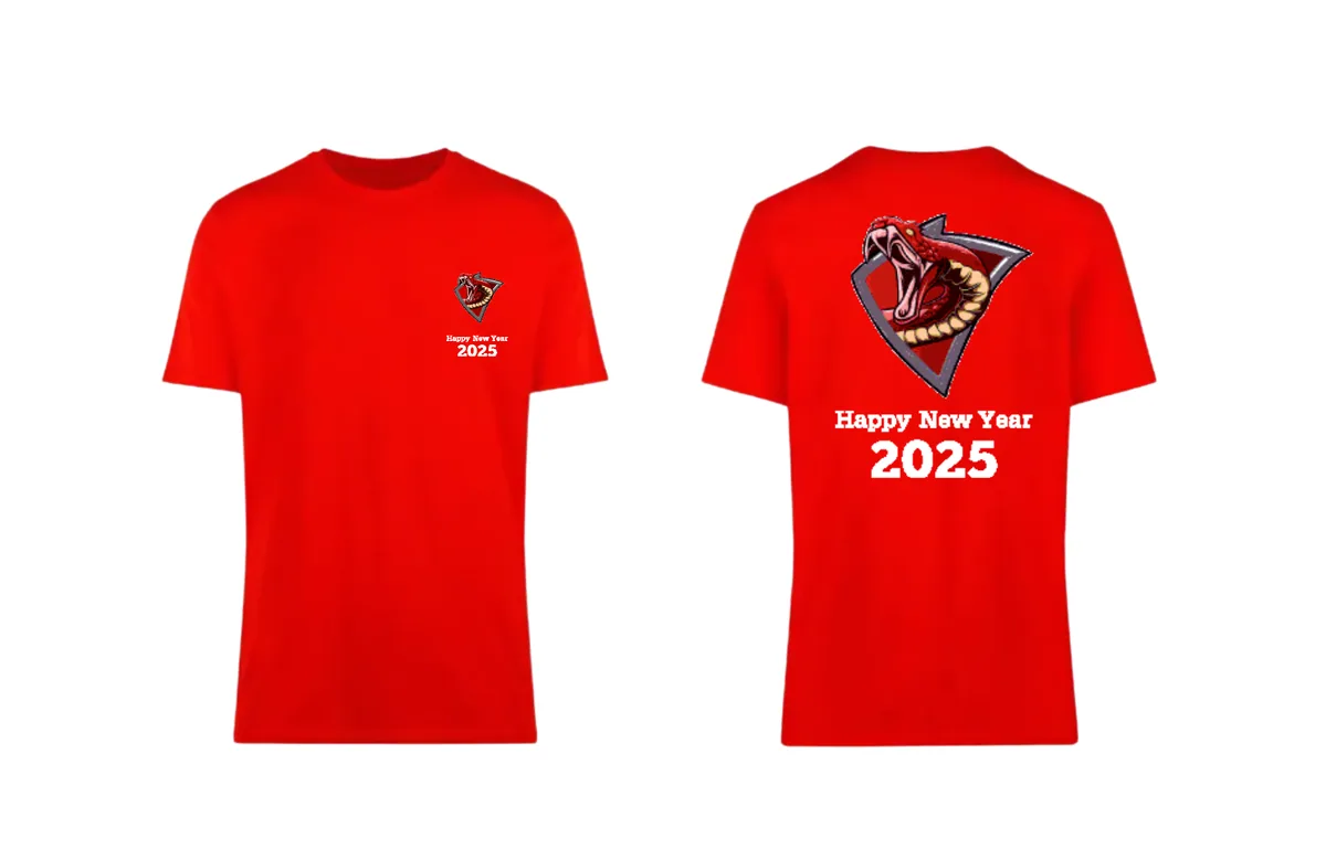 เสื้อลาย Happy New Year แบบที่ 1