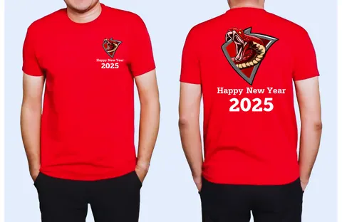 เสื้อลาย Happy New Year แบบที่ 2