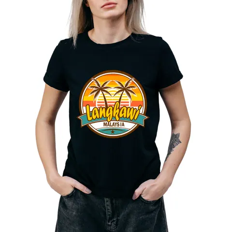 เสื้อลาย ลังกาวีวงกลม แบบที่ 2