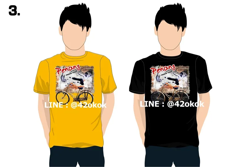 penang Malaysia t-shirt ลายเสื้อผ้าท่องเที่ยว แบบที่ 1