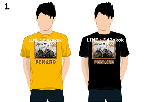 penang Malaysia t-shirt ลายเสื้อผ้าท่องเที่ยว แบบที่ 3