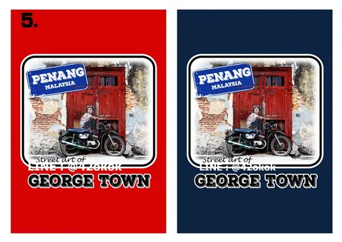 penang Malaysia t-shirt ลายเสื้อผ้าท่องเที่ยว แบบที่ 6