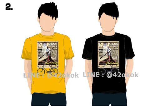 penang Malaysia t-shirt ลายเสื้อผ้าท่องเที่ยว แบบที่ 7