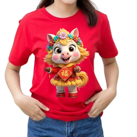 เสื้อลาย ตรุษจีนม้าผู้หญิง แบบที่ 2