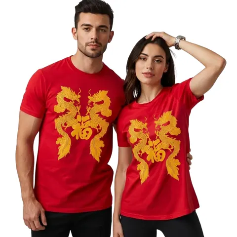 เสื้อลาย ตรุษจีนม้าคู่ แบบที่ 2